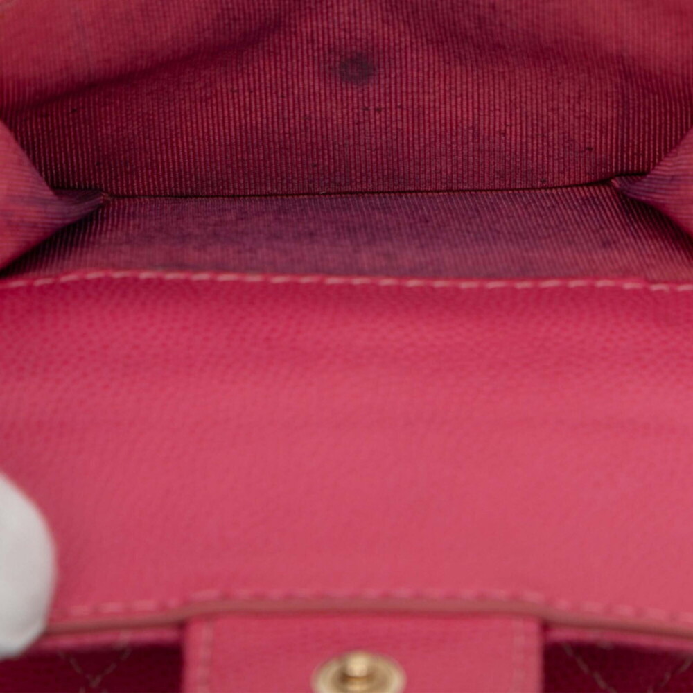 CHANEL Authentic Pink Caviar Leather Logo Wallet - Picture 5 of 9